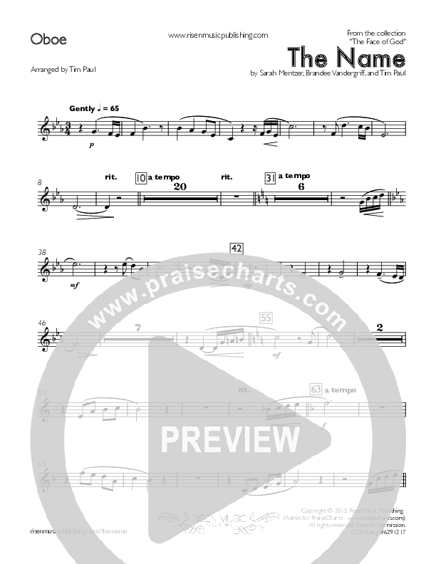 The Name Oboe (Concord Worship)