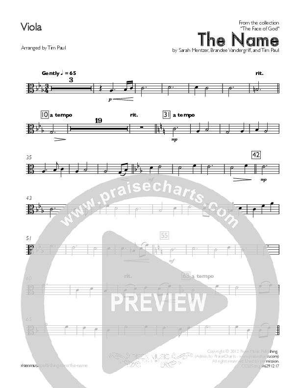 The Name Viola (Concord Worship)