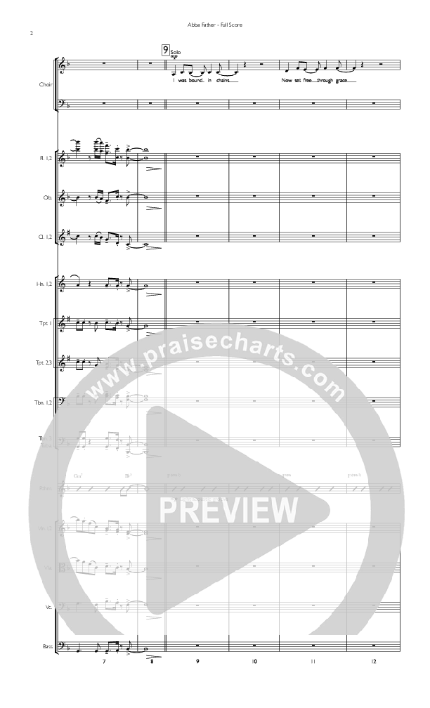 Abba Father Conductor's Score (Concord Worship)