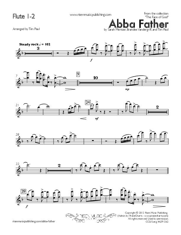 Abba Father Flute 1/2 (Concord Worship)