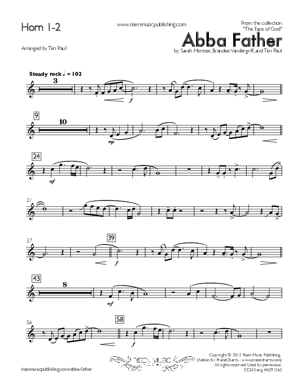 Abba Father French Horn 1/2 (Concord Worship)