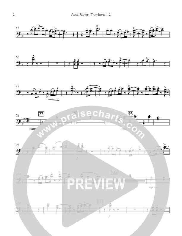 Abba Father Trombone 1/2 (Concord Worship)
