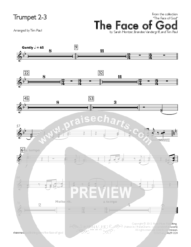 The Face Of God Trumpet 2/3 (Concord Worship)