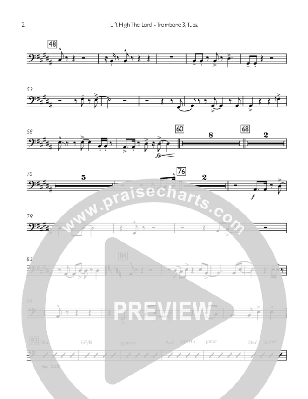 Lift High The Lord Trombone 3/Tuba (Concord Worship)