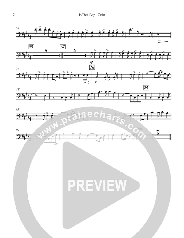 In That Day Cello (Concord Worship)