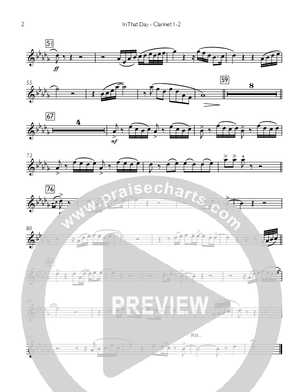 In That Day Clarinet 1/2 (Concord Worship)