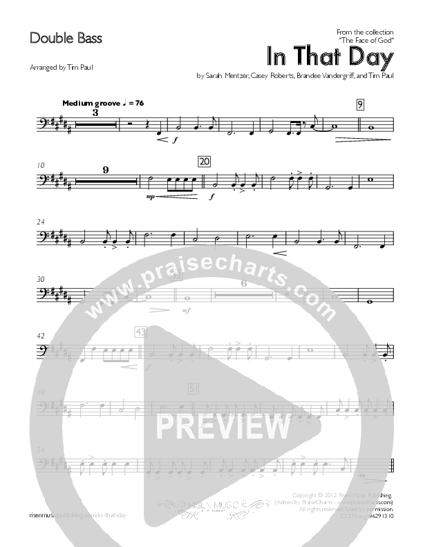 In That Day Double Bass (Concord Worship)