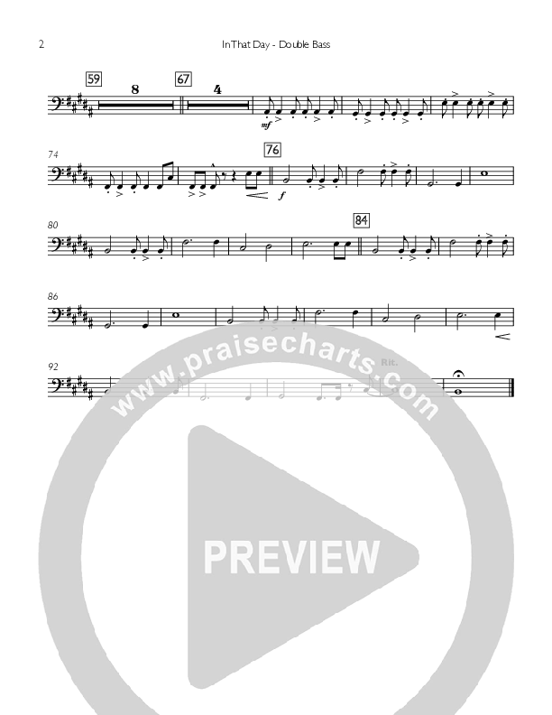 In That Day Double Bass (Concord Worship)