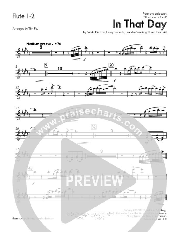 In That Day Flute 1/2 (Concord Worship)