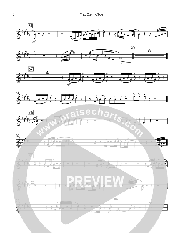 In That Day Oboe (Concord Worship)