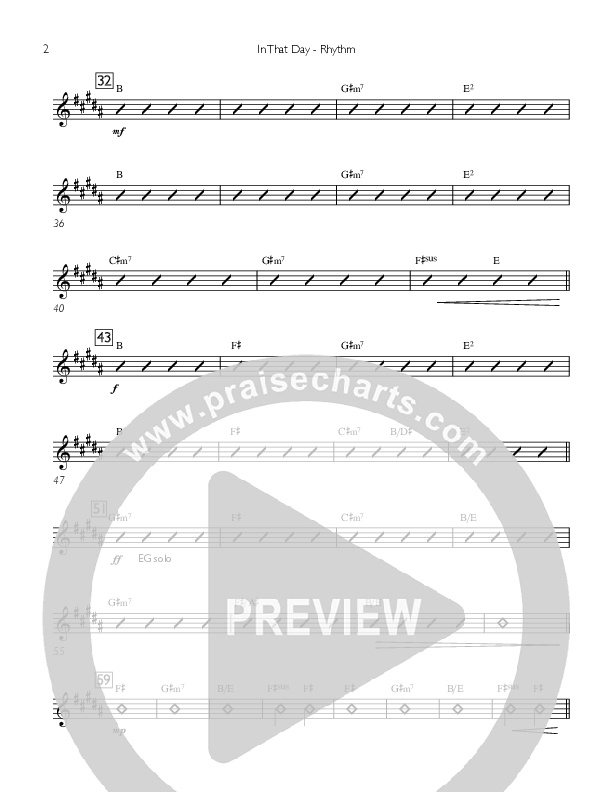 In That Day Rhythm Chart (Concord Worship)