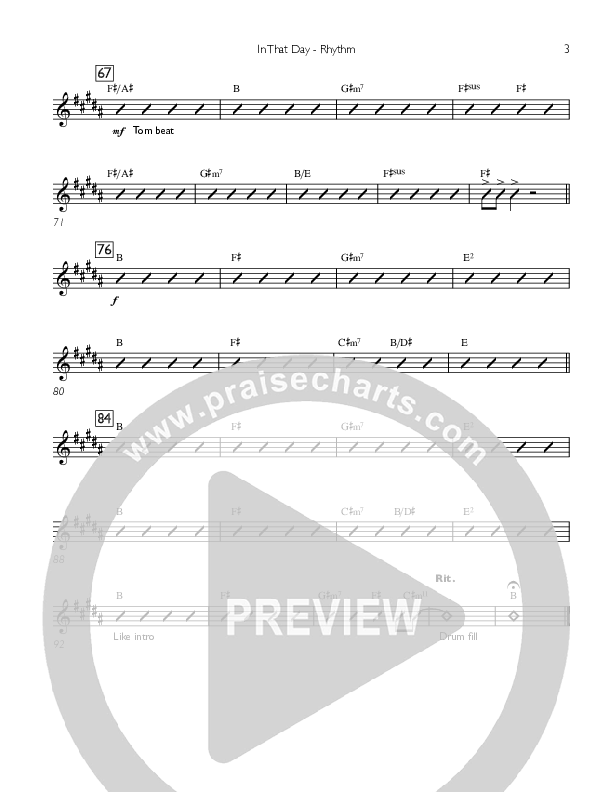 In That Day Rhythm Chart (Concord Worship)