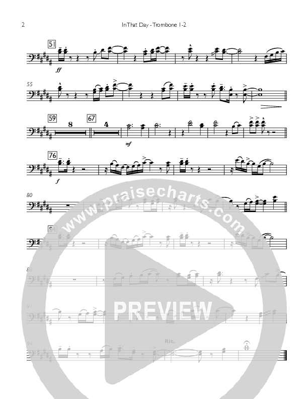 In That Day Trombone 1/2 (Concord Worship)