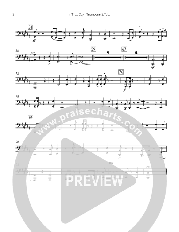 In That Day Trombone 3/Tuba (Concord Worship)