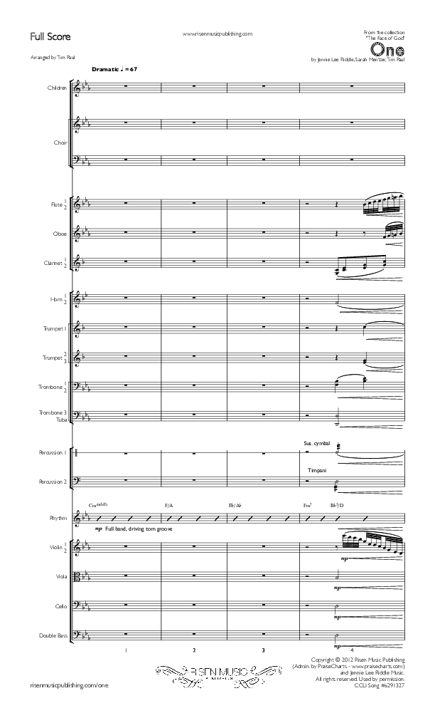 One Conductor's Score (Concord Worship)