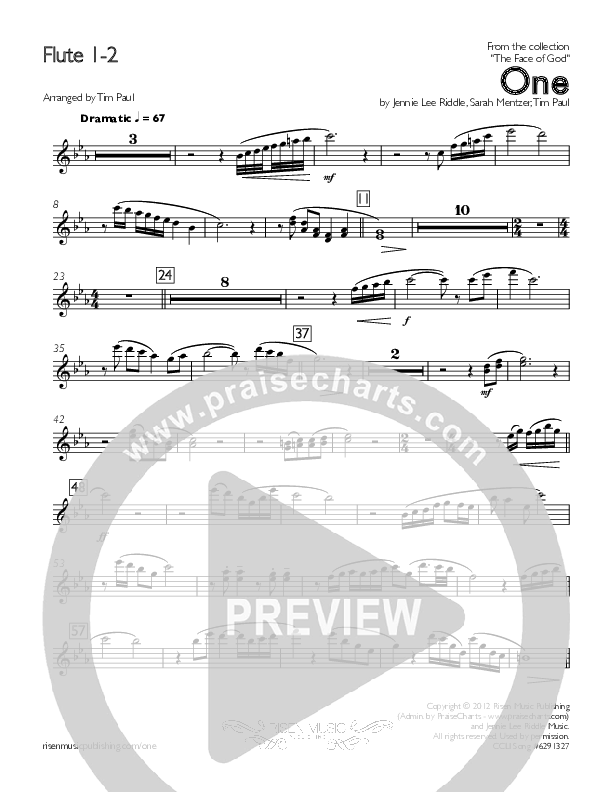 One Flute 1/2 (Concord Worship)