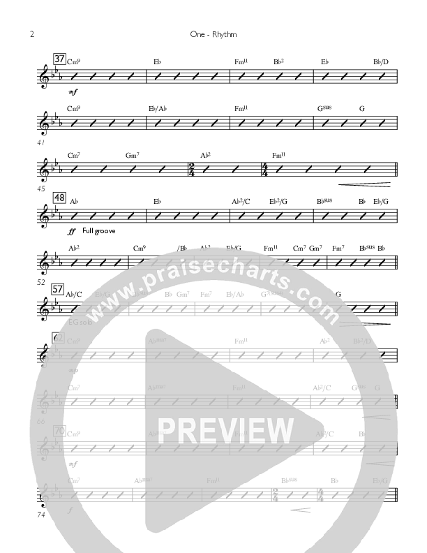 One Rhythm Chart (Concord Worship)