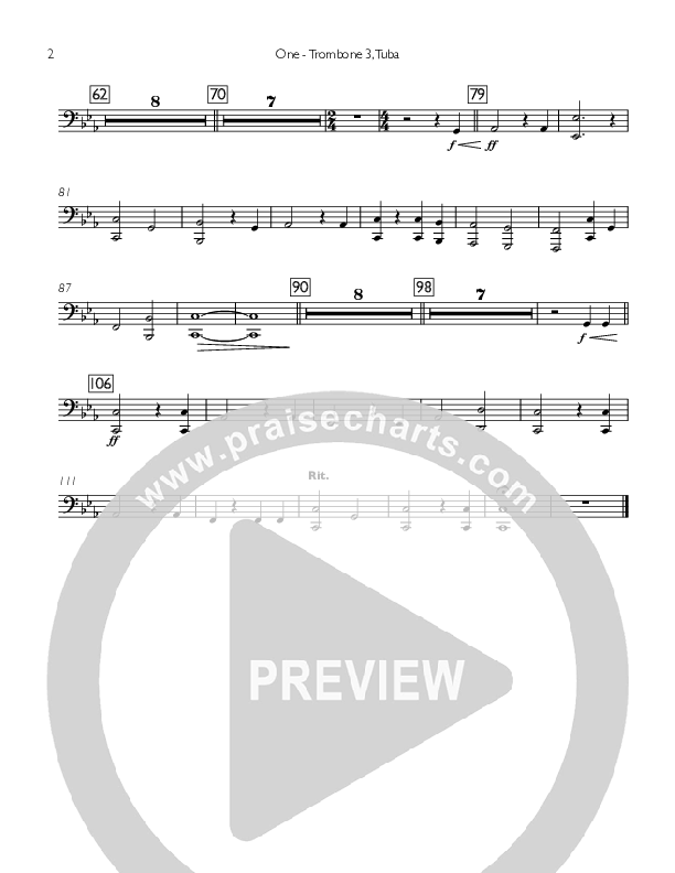 One Trombone 3/Tuba (Concord Worship)