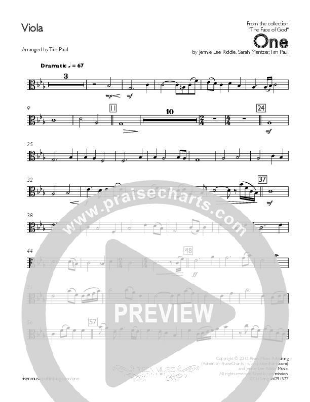 One Viola (Concord Worship)