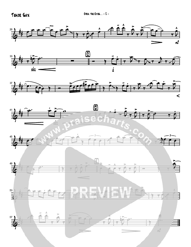 Open The Eyes Of My Heart (Instrumental) Tenor Sax 2 (Brad Henderson)