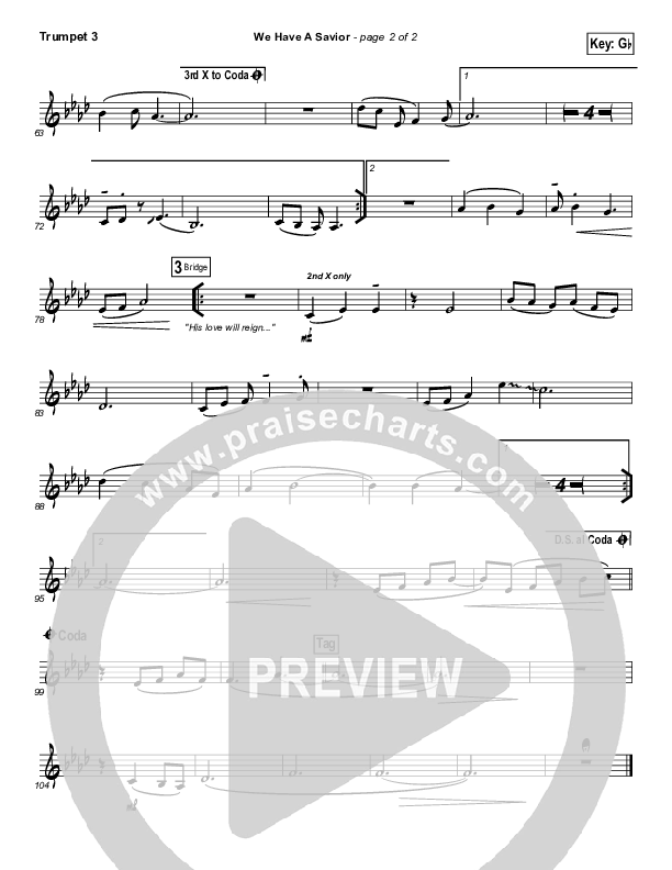 We Have A Savior Trumpet 3 (Hillsong Worship)