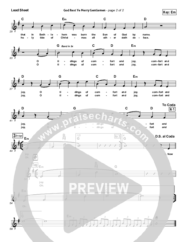 God Rest Ye Merry Gentlemen (Tidings) Lead (SAT) (Hillsong Worship)