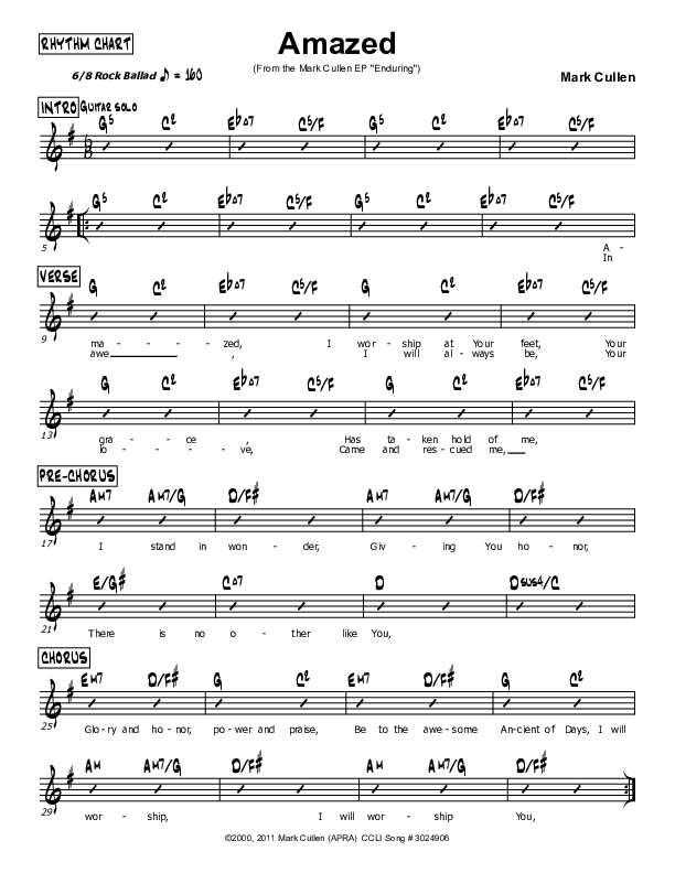 Amazed Rhythm Chart (Mark Cullen)