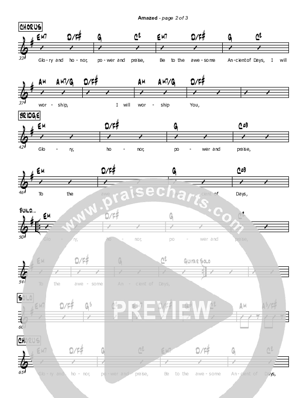 Amazed Rhythm Chart (Mark Cullen)