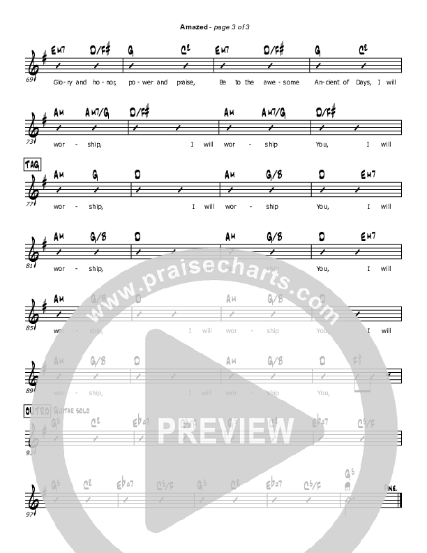 Amazed Rhythm Chart (Mark Cullen)