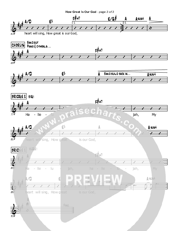 How Great Is Our God Rhythm Chart (Mark Cullen)