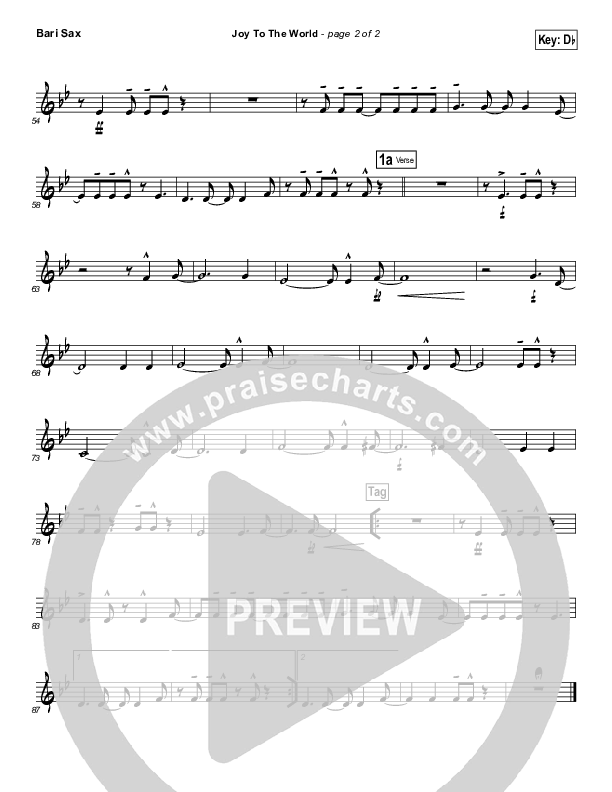 Joy To The World Bari Sax (Lincoln Brewster)