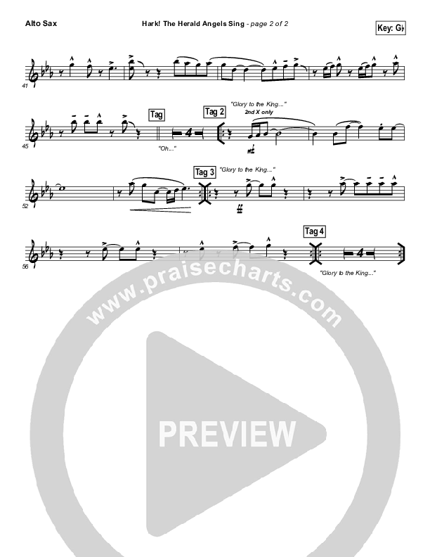 Hark The Herald Angels Sing Alto Sax (Lincoln Brewster)