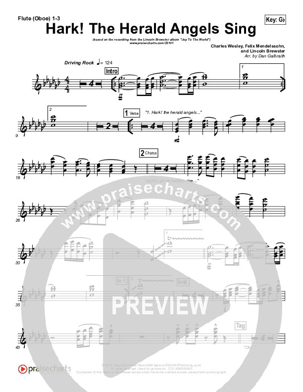 Hark The Herald Angels Sing Wind Pack (Lincoln Brewster)