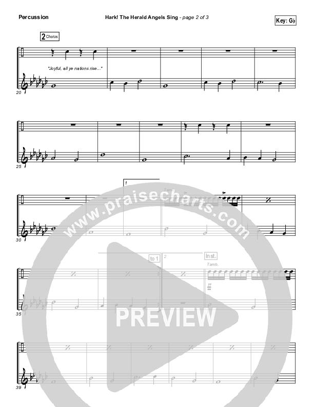 Hark The Herald Angels Sing Percussion (Lincoln Brewster)