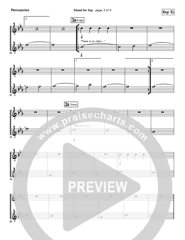 Shout For Joy Percussion (Lincoln Brewster)