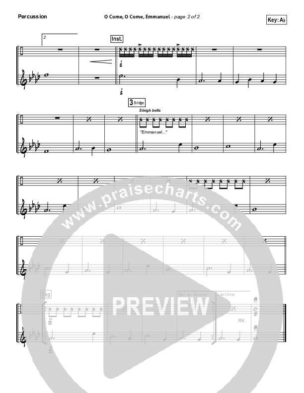 O Come O Come Emmanuel Percussion (Lincoln Brewster)