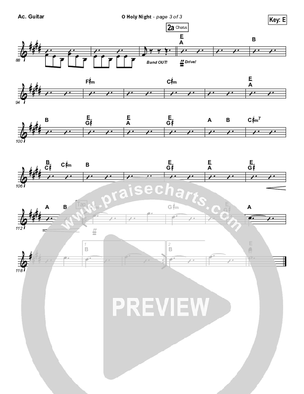 O Holy Night (Another Hallelujah) Sheet Music PDF (Lincoln Brewster) -  PraiseCharts