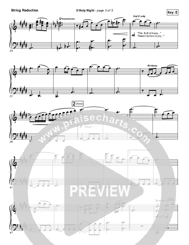 O Holy Night (Another Hallelujah) Synth Strings (Lincoln Brewster)