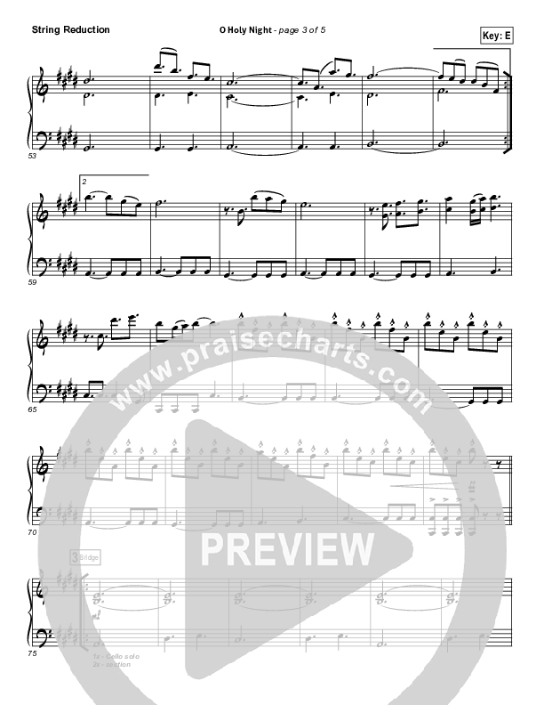 O Holy Night (Another Hallelujah) Synth Strings (Lincoln Brewster)