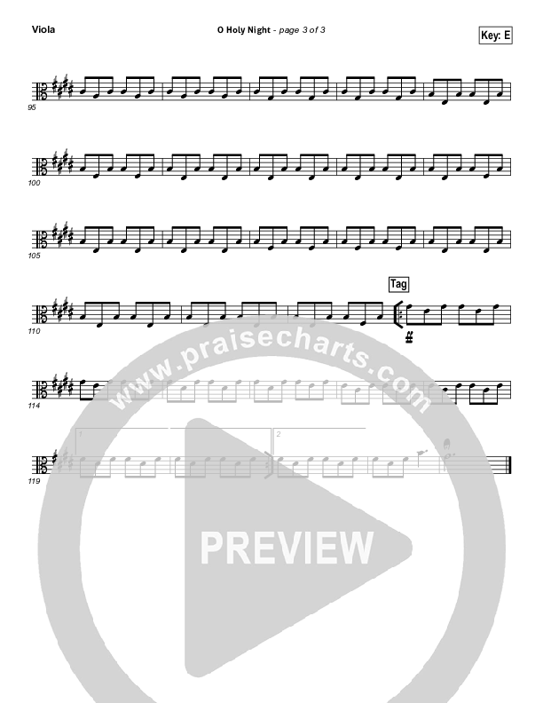 O Holy Night (Another Hallelujah) Viola (Lincoln Brewster)