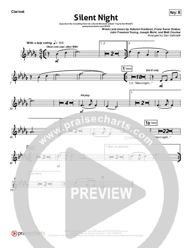 Silent Night Wind Pack (Lincoln Brewster)