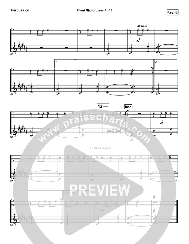 Silent Night Percussion (Lincoln Brewster)