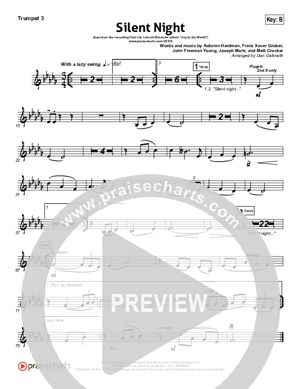 Silent Night Trumpet 3 (Lincoln Brewster)