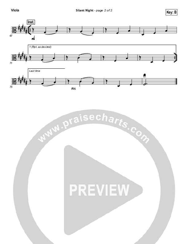 Silent Night Viola (Lincoln Brewster)