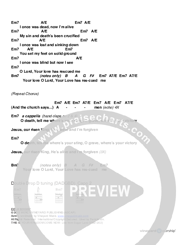 Love Has Rescued Me Chords & Lyrics (Casey Corum / Torri Baker)