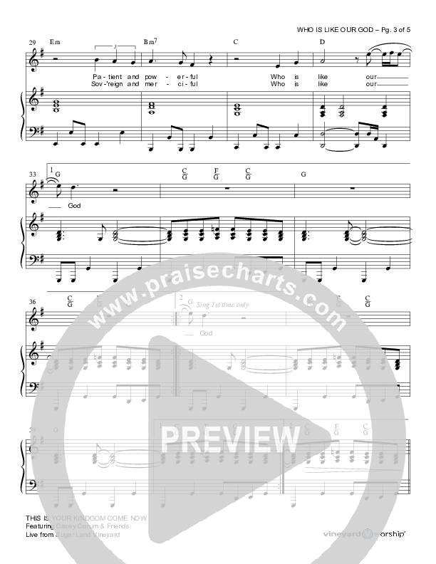 Who Is Like Our God Piano/Vocal (Crispin Schroeder)