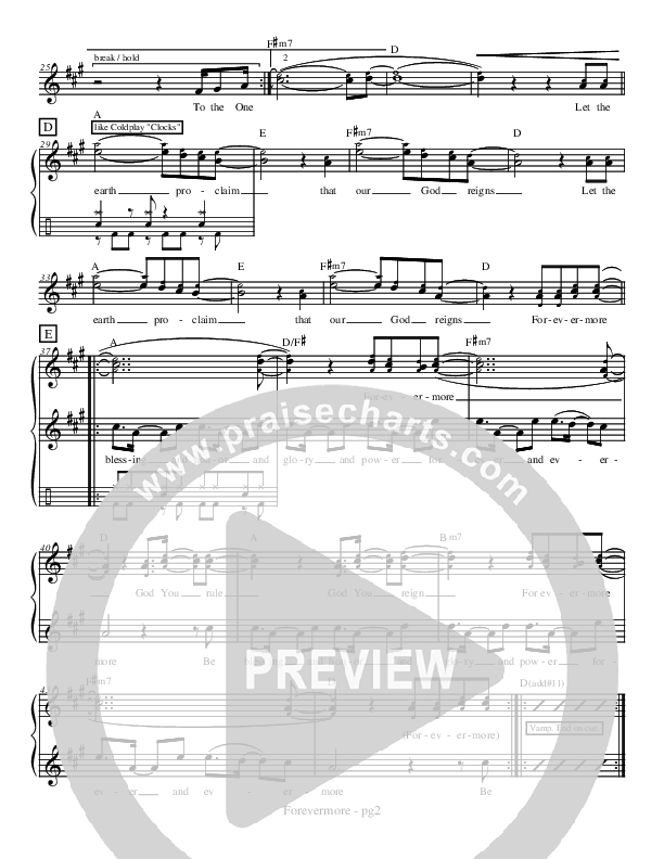 Forevermore Lead Sheet (Jon Bauer)