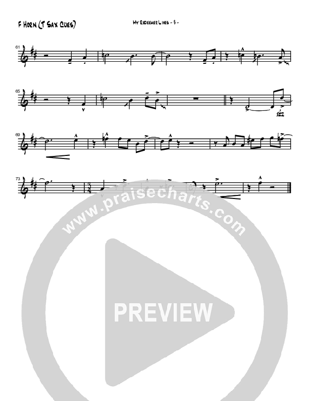 My Redeemer Lives (Instrumental) French Horn (Brad Henderson)