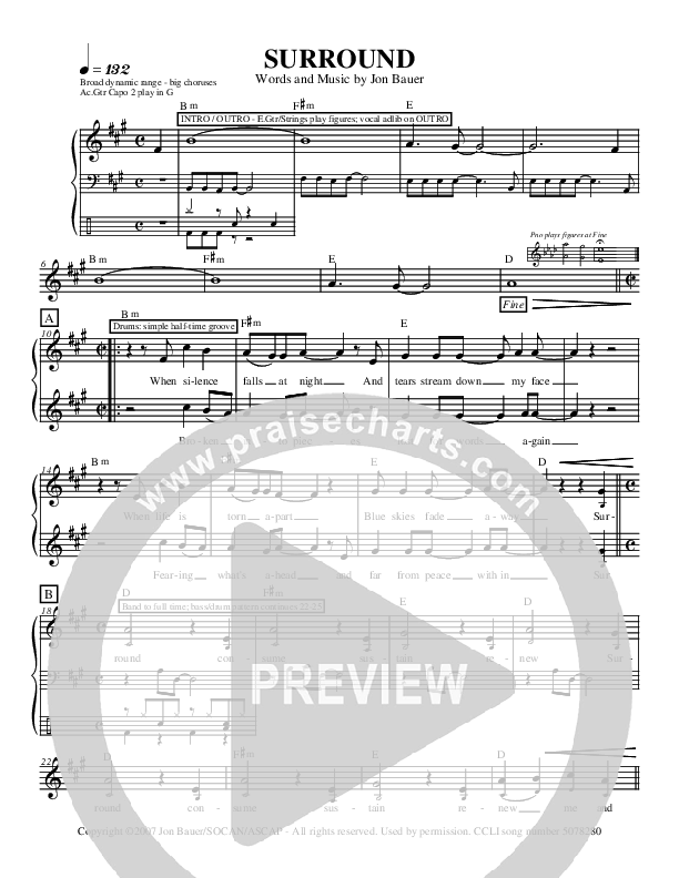 Surround Lead Sheet (Jon Bauer)