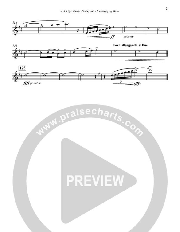 A Christmas Overture (Instrumental) Clarinet (Paul Campbell)